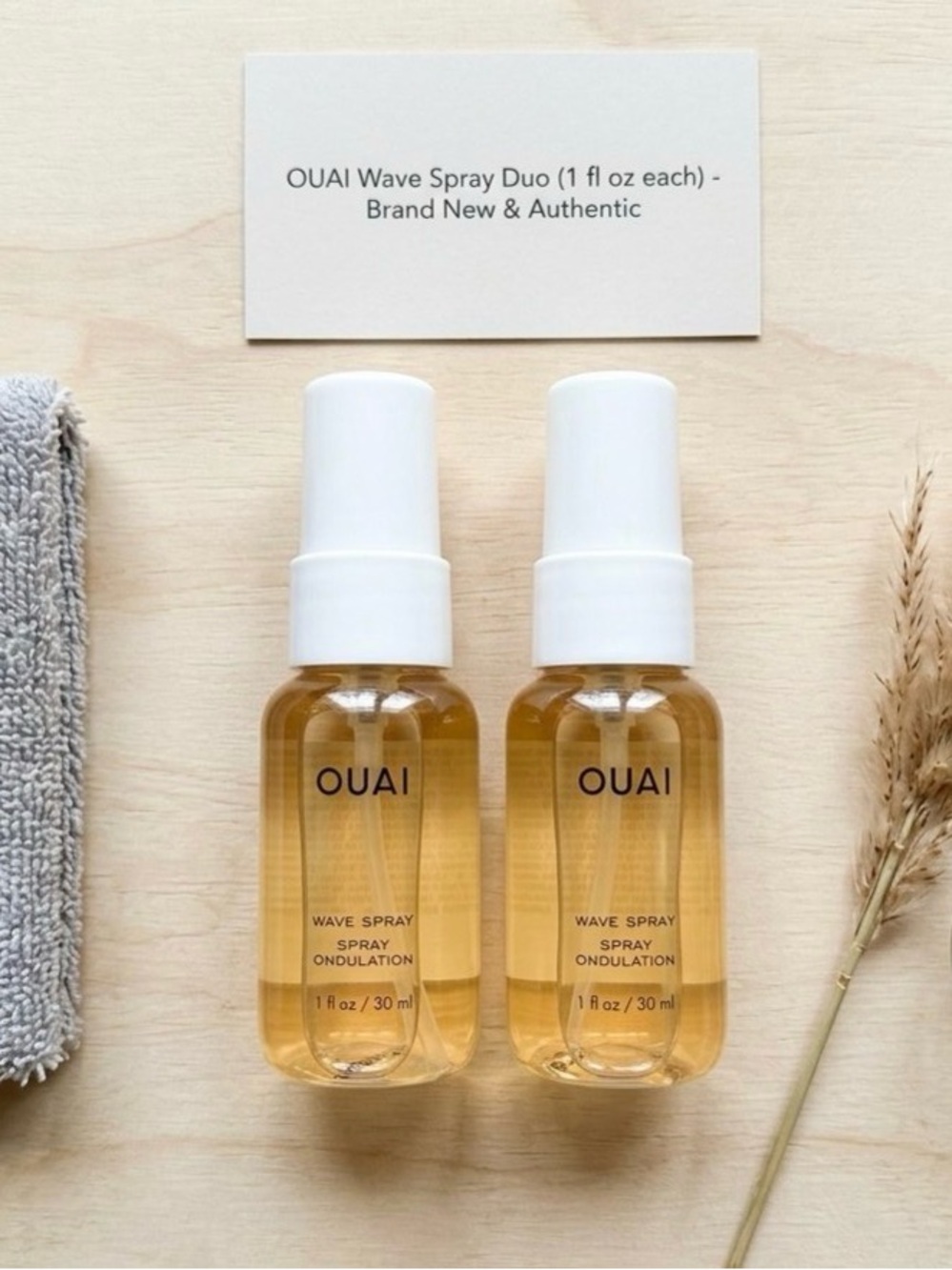 OUAI Wave Spray Duo 1 fl oz each